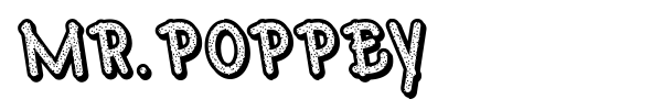 Mr.Poppey font preview